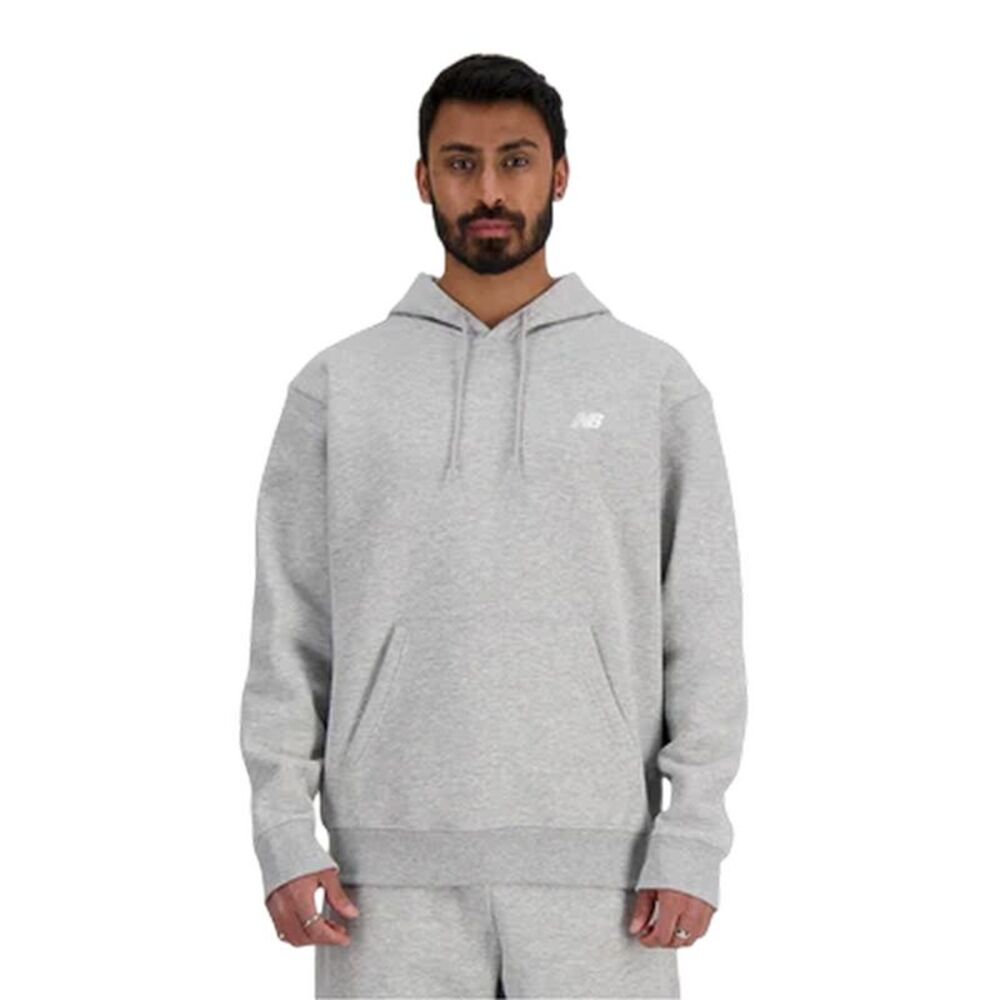 New Balance Mens Regular Long-Sleeved Hoodie / Gray